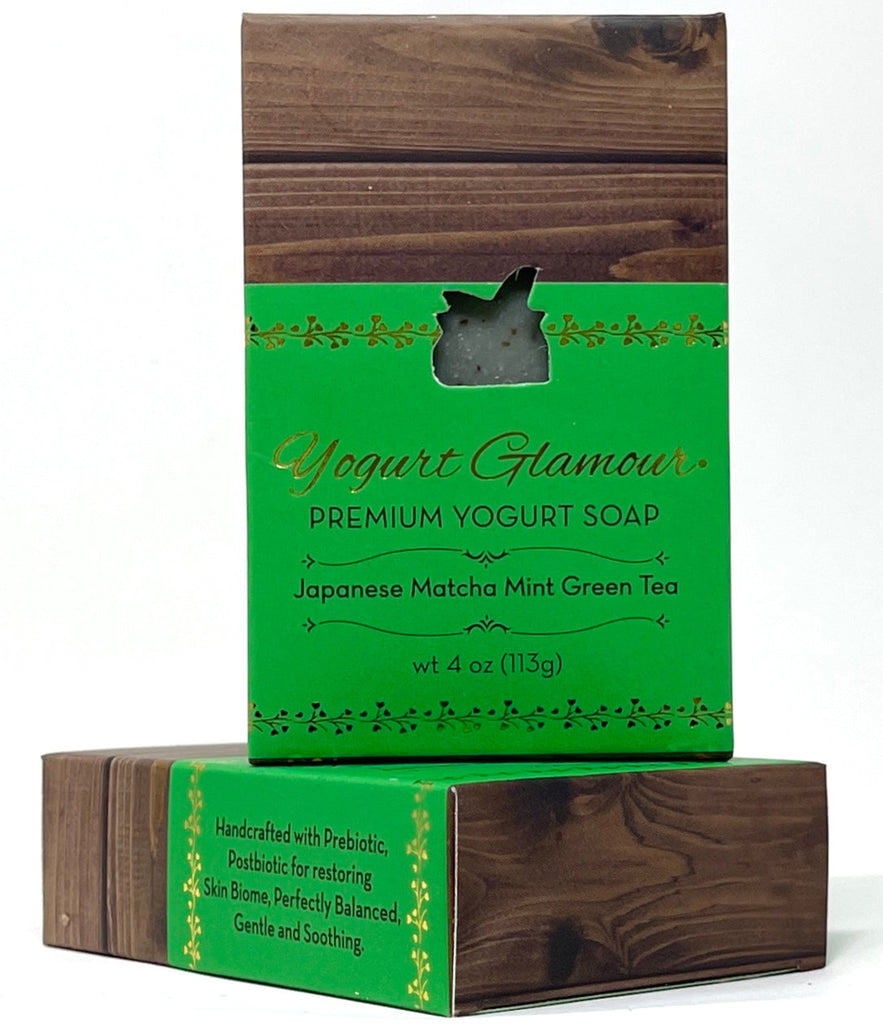 Japanese Green Tea Mint Yogurt Soap | Natural, Handmade Prebiotic