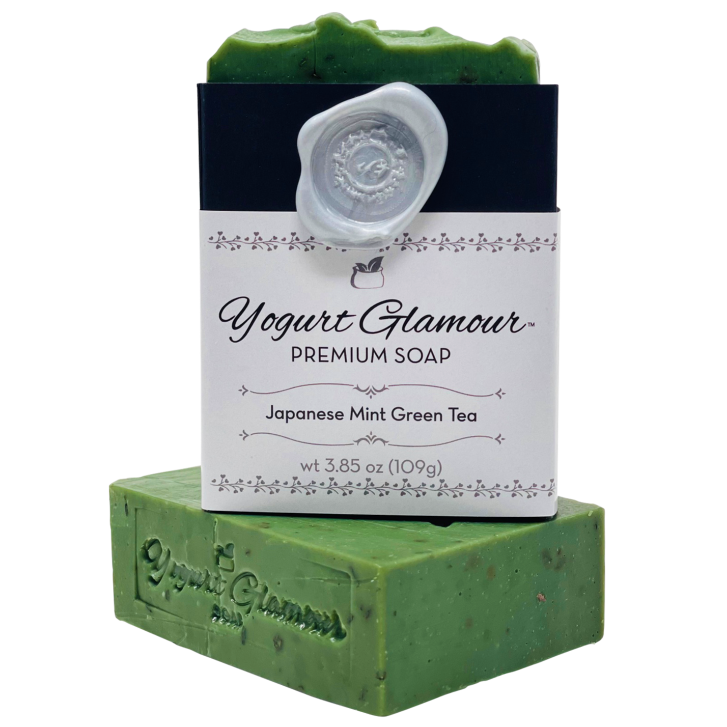 Japanese Green Tea Mint Yogurt Soap Natural, Handmade Prebiotic Post
