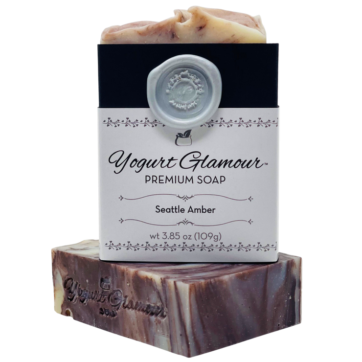 Seattle Amber Beer Yogurt Natural Handmade Soap-Warm and Woodsy Scent with a Hint of Chocolate(4 oz)-Yogurt Bar Soap-Yogurt Glamour Skin Care and Soaps