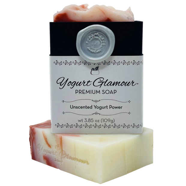 Unscented Yogurt Power Natural Handmade Soap-With Ashwagandha Powder(4 oz)-Yogurt Bar Soap-Yogurt Glamour Skin Care and Soaps
